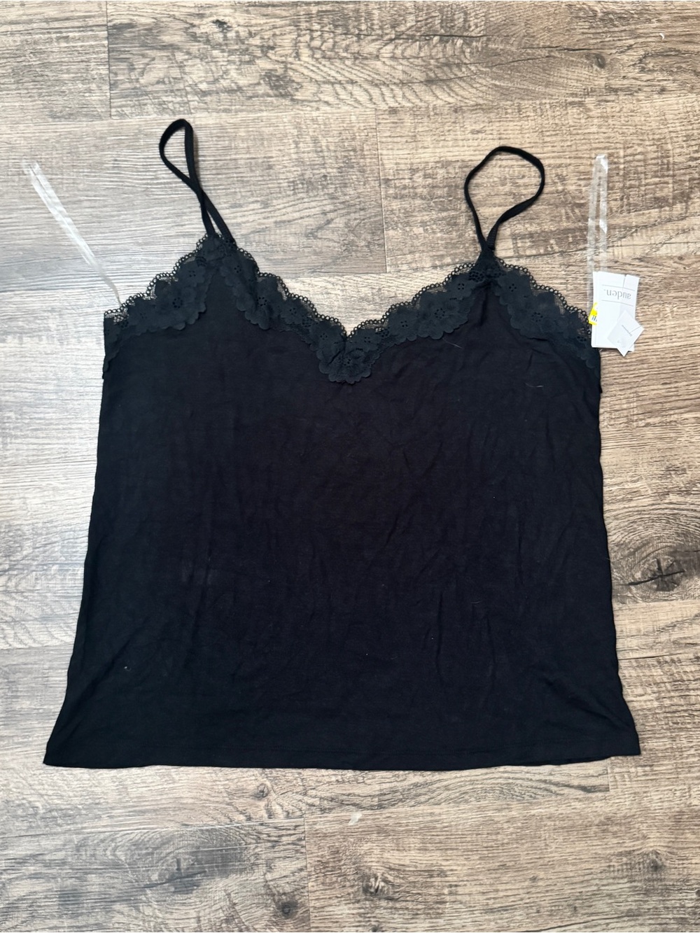 Auden Black Lace Trim Camisole